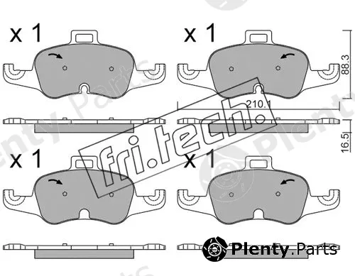 fri.tech. 1127.0 — Brake Pad Set, disc brake
