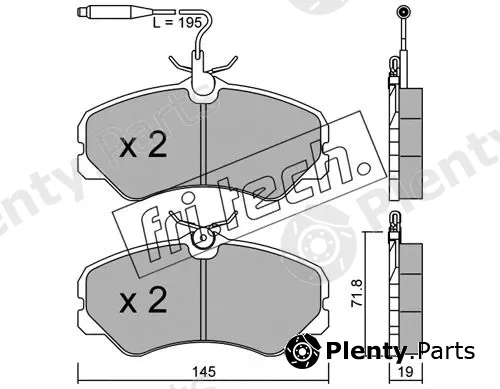 fri.tech. 060.1 — Brake Pad Set, disc brake