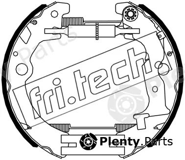 fri.tech. 16525 — Brake Shoe Set Kit premounted