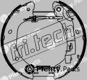 fri.tech. 16386 — Brake Shoe Set Kit premounted