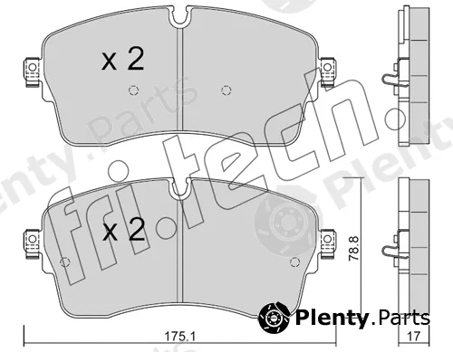 fri.tech. 1250.0 — Brake Pad Set, disc brake