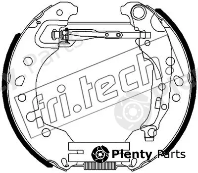 fri.tech. 16515 — Brake Shoe Set Kit premounted