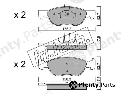 fri.tech. 084.2 — Brake Pad Set, disc brake