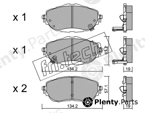 fri.tech. 1014.0 — Brake Pad Set, disc brake