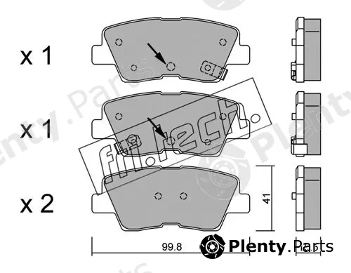 fri.tech. 903.1 — Brake Pad Set, disc brake