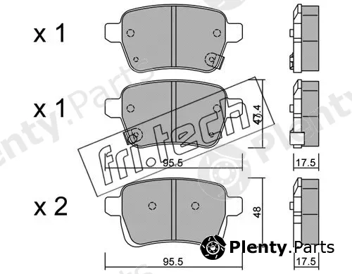 fri.tech. 1036.0 — Brake Pad Set, disc brake