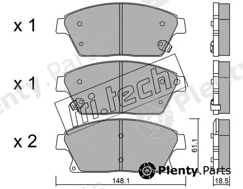 fri.tech. 856.0 — Brake Pad Set, disc brake