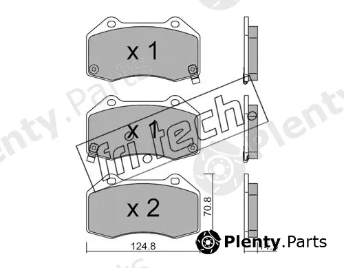 fri.tech. 667.3 — Brake Pad Set, disc brake