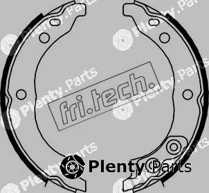 fri.tech. 1034.113 — Brake Shoe Set, parking brake