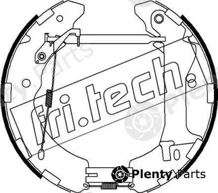 fri.tech. 16493 — Brake Shoe Set Kit premounted