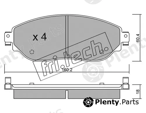 fri.tech. 1019.0 — Brake Pad Set, disc brake