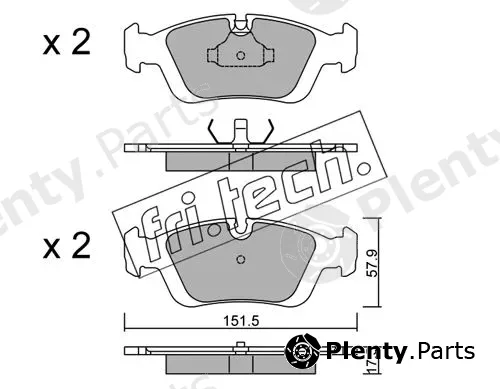fri.tech. 126.0 — Brake Pad Set, disc brake