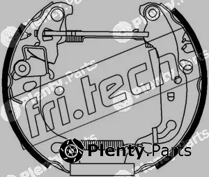 fri.tech. 16205 — Brake Shoe Set Kit premounted