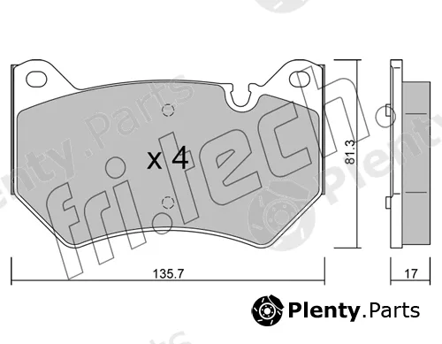 fri.tech. 1170.0 — Brake Pad Set, disc brake