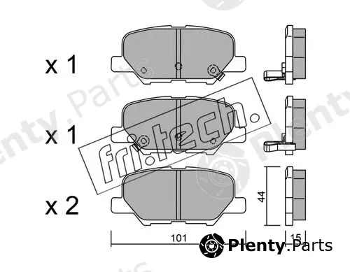 fri.tech. 1011.0 — Brake Pad Set, disc brake