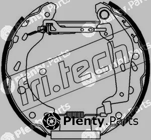 fri.tech. 16185 — Brake Shoe Set Kit premounted