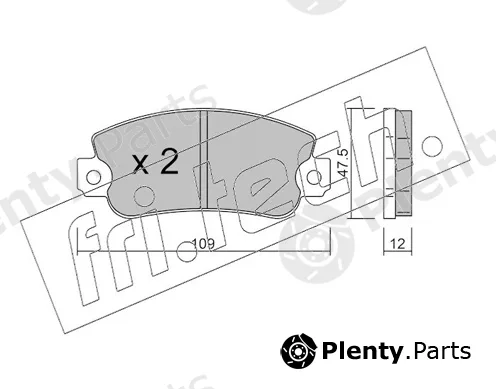 fri.tech. 1405.0 — Brake Pad Set, disc brake