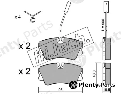 fri.tech. 067.1 — Brake Pad Set, disc brake
