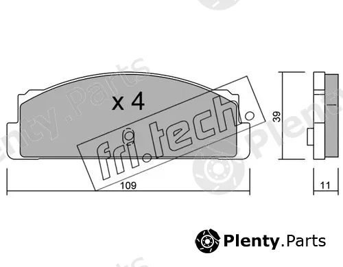 fri.tech. 088.0 — Brake Pad Set, disc brake
