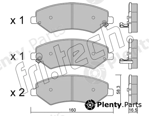 fri.tech. 1217.0 — Brake Pad Set, disc brake