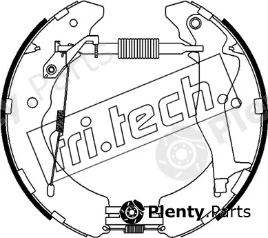 fri.tech. 16527 — Brake Shoe Set Kit premounted