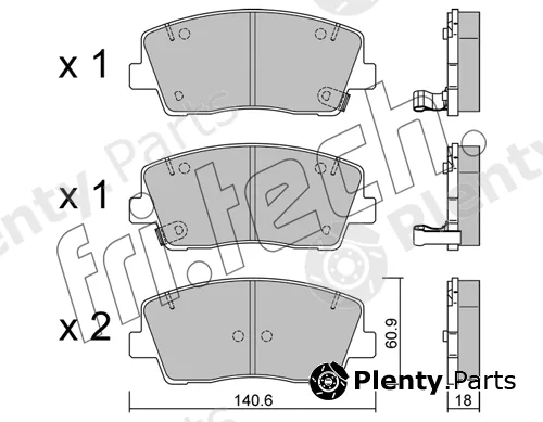 fri.tech. 1169.0 — Brake Pad Set, disc brake