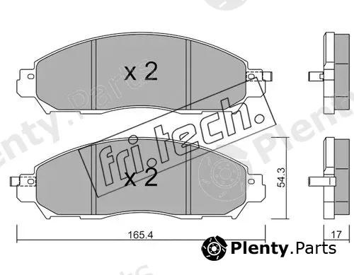 fri.tech. 1081.0 — Brake Pad Set, disc brake