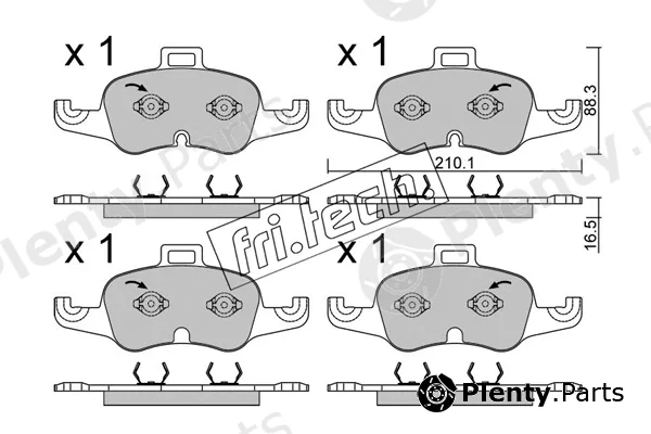 fri.tech. 1127.1 — Brake Pad Set, disc brake