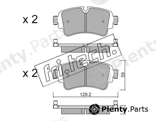 fri.tech. 1129.0 — Brake Pad Set, disc brake