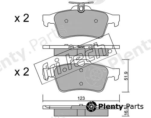 fri.tech. 346.1 — Brake Pad Set, disc brake