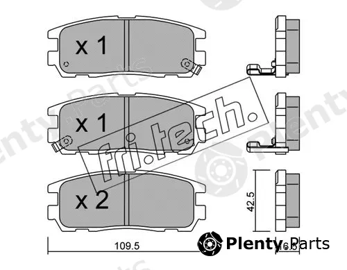 fri.tech. 367.0 — Brake Pad Set, disc brake