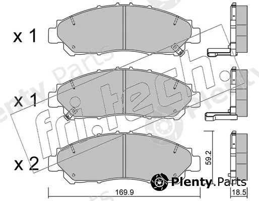 fri.tech. 1291.0 — Brake Pad Set, disc brake