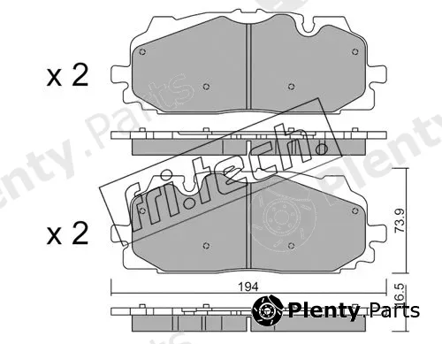 fri.tech. 1128.0 — Brake Pad Set, disc brake