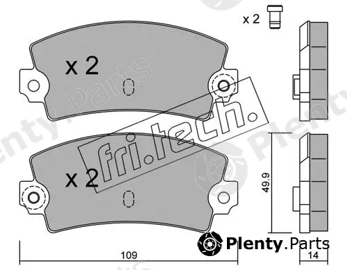 fri.tech. 150.1 — Brake Pad Set, disc brake