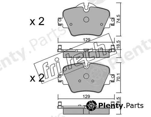 fri.tech. 1061.0 — Brake Pad Set, disc brake