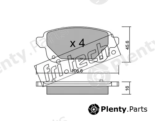 fri.tech. 1112.0 — Brake Pad Set, disc brake