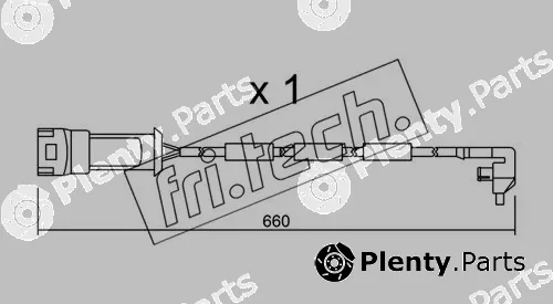 fri.tech. SU.090 — Warning Contact, brake pad wear