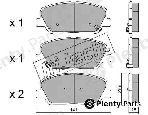 fri.tech. 1013.0 — Brake Pad Set, disc brake