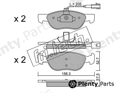 fri.tech. 084.1 — Brake Pad Set, disc brake