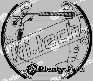fri.tech. 16473 — Brake Shoe Set Kit premounted