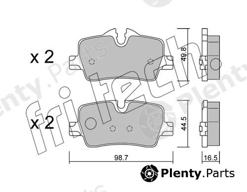 fri.tech. 1264.0 — Brake Pad Set, disc brake