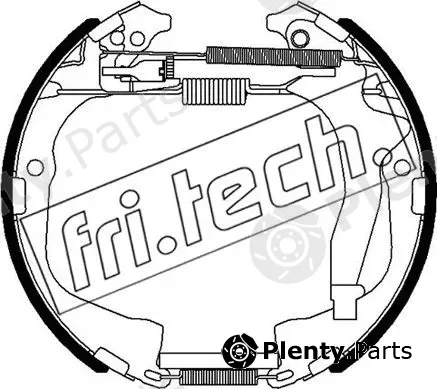 fri.tech. 16495 — Brake Shoe Set Kit premounted