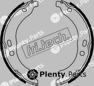 fri.tech. 1034.118 — Brake Shoe Set, parking brake