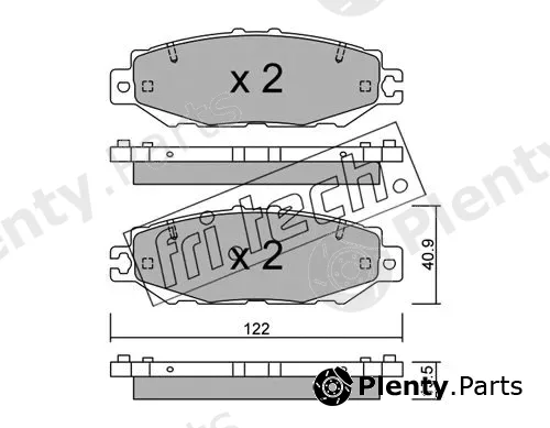 fri.tech. 775.1 — Brake Pad Set, disc brake