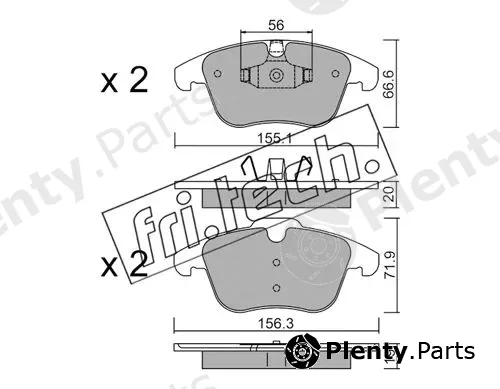 fri.tech. 691.0 — Brake Pad Set, disc brake