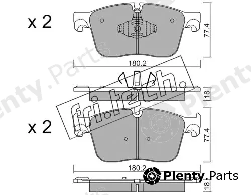 fri.tech. 1124.0 — Brake Pad Set, disc brake