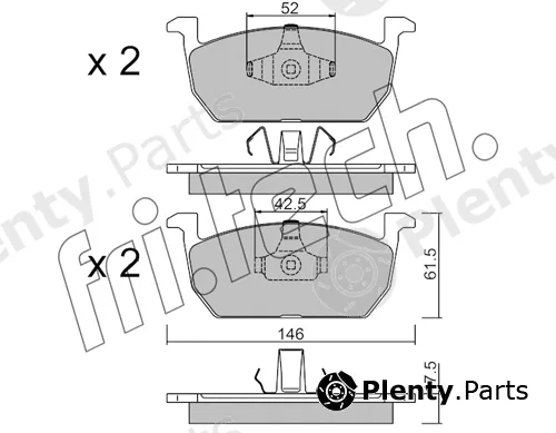 fri.tech. 1214.0 — Brake Pad Set, disc brake
