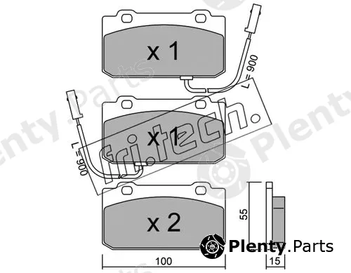 fri.tech. 042.2 — Brake Pad Set, disc brake