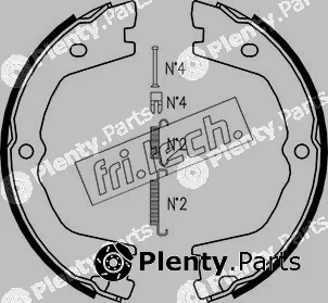 fri.tech. 1034.110K — Brake Shoe Set, parking brake