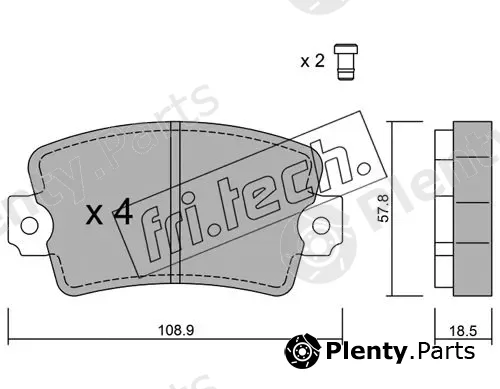 fri.tech. 193.0 — Brake Pad Set, disc brake